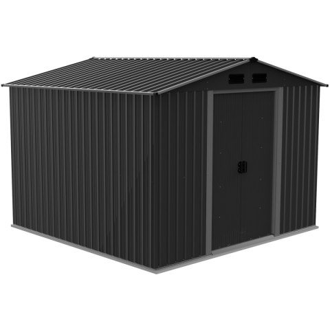 DOMEK OGRODOWY NARZĘDZIOWY METALOWY 259X257X202CM