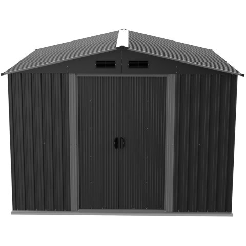 DOMEK OGRODOWY NARZĘDZIOWY METALOWY 259X257X202CM