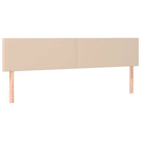 Łóżko kontynentalne z materacem i LED, cappuccino, 120x190 cm