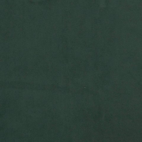 Łóżko kontynentalne z materacem i LED, ciemnozielone, 120x190cm