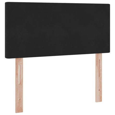 Łóżko z miejscem na przechowywanie i LED Czarny 100 x 200 cm
