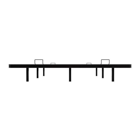 Łóżko z efektem lewitacji i LED RGB 140x200 cm, czarne