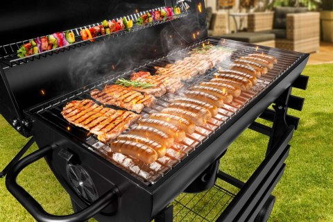 Grill węglowy ogrodowy beczka 2 ruszty BAREL