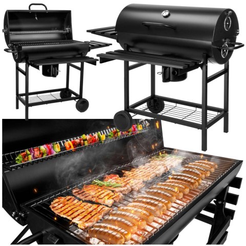 Grill węglowy ogrodowy beczka 2 ruszty BAREL