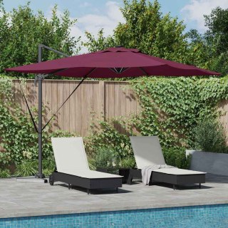 Parasol plażowy Bordeaux Czerwony 286 x 284 x 270 cm