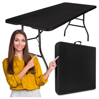 Stół cateringowy BALI BLACK składany w walizkę 180 cm
