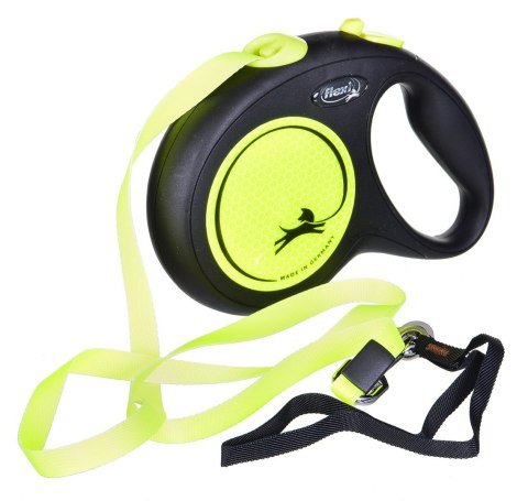 FLEXI New Neon - smycz automatyczna - L: 5m