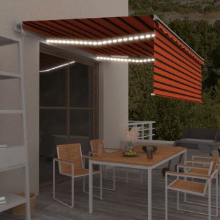 Automatyczna markiza z zasłoną, LED i czujnikiem, 4,5x3 m