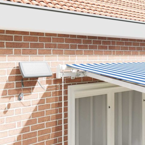 Markiza zwijana Ze LED Lights Niebieski i biały 350 x 250 cm