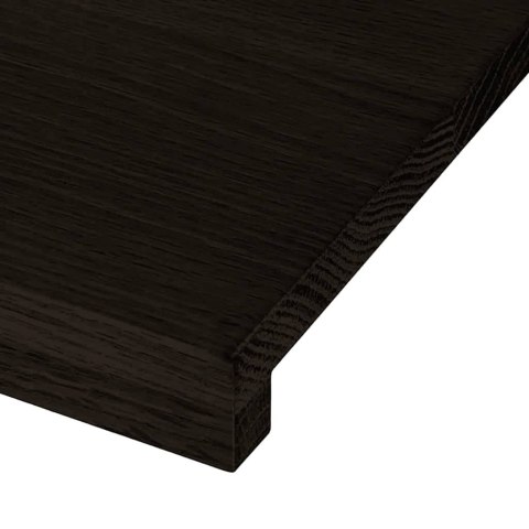 Stopnie schodowe 12 szt. brązowe 90x30x2 cm lite drewno dębowe