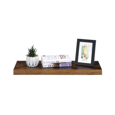 Półka ścienna VASAGLE rustykalna brązowa 60x20 cm MDF 15 kg