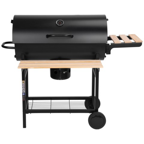 Grill węglowy ogrodowy beczka 2 ruszty BAREL WOOD