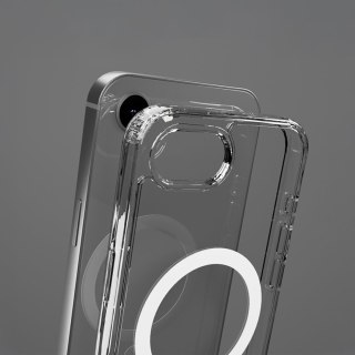 Etui ochronne case do iPhone 16e Extreme Mag D3O MagSafe - przezroczyste