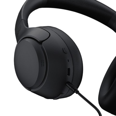 Słuchawki bezprzewodowe nauszne H3 ANC Bluetooth - czarne