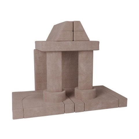 Designerska modułowa kanapa dziecięca 150 cm, pudrowa