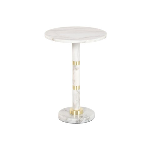 Stolik Home ESPRIT Biały Złoty 41 X 41 X 58 CM