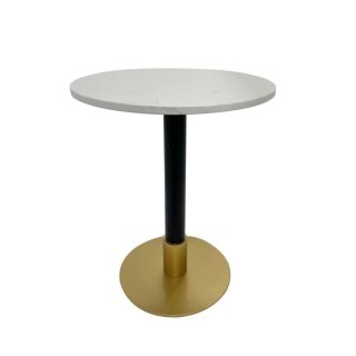 Stolik DKD Home Decor Biały Czarny Złoty 50 x 50 x 61 cm