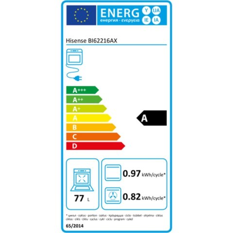 Piekarnik Hisense BI62216AX MF 77 L 3500 W (Odnowione B)