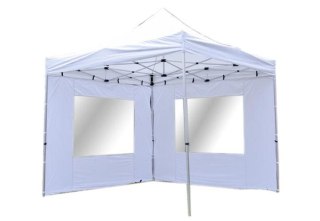 Pawilon ogrodowy PROFI rozkładany 3 x 3 m - biały, 4 ściany