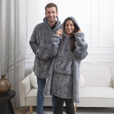 Bluza ocieplana szeroka/ snuddie