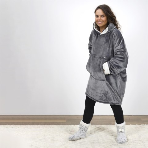 Bluza ocieplana szeroka/ snuddie