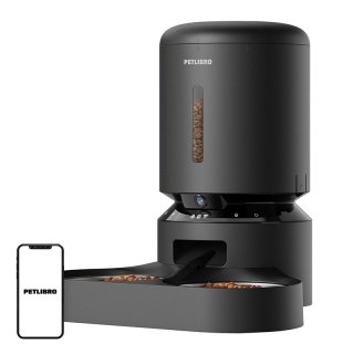 Dozownik karmy PETLIBRO Granary 5l z kamerą podwójny (czarny)