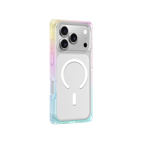 Etui pokrowiec na iPhone 17 Pro Max Omni MagSafe - przezroczyste-tęczowe