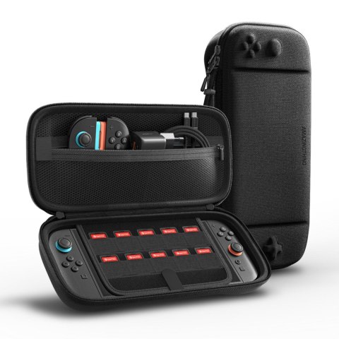 Etui ochronne futerał na Nintendo Switch 2 i akcesoria - czarne