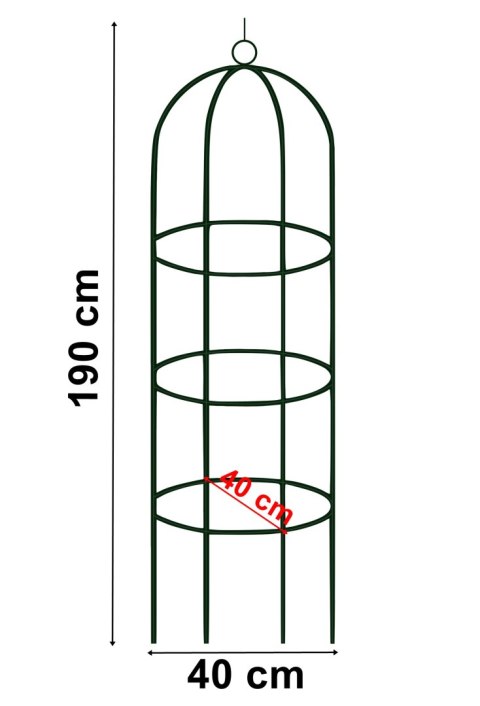 Pergola metalowa ogrodowa 190 cm KOLUMNA