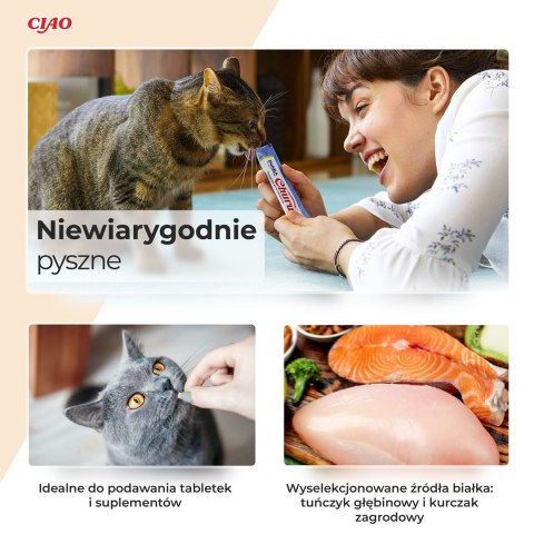 INABA CHURU Varieties Tuńczyk i Kurczak -kot 50x14g