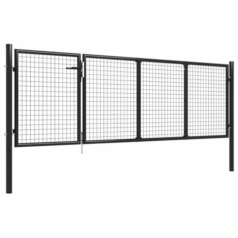 Brama ogrodowa stalowa 350x100 cm antracyt