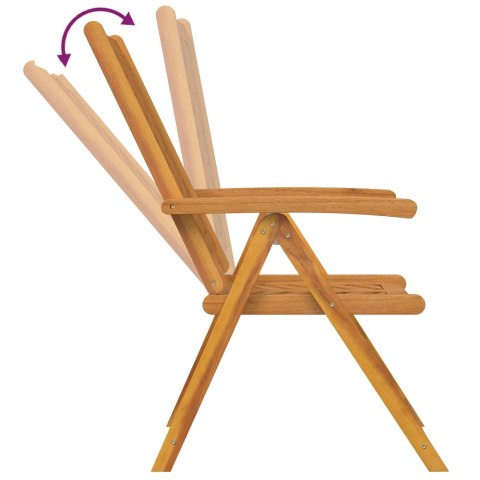 Krzesło Ogrodowe 6 pcs Brązowy 57 x 72 x 109 cm