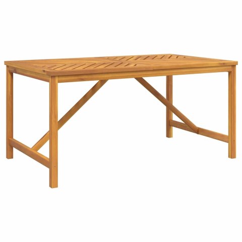 Zestaw do jadalni w ogrodzie 7 pcs Brązowy Lite Drewno Akacji