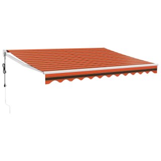 Zwijana markiza, automatyczna, pomarańczowo-brązowa, 3x2,5 m