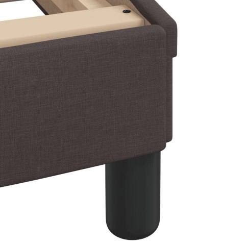 Łóżko z materacem, Dover, brązowe, 100x200 cm, obite tkaniną