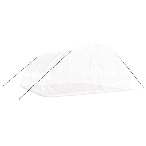 Szklarnia ze stalową ramą, biała, 36 m², 6x6x2,85 m