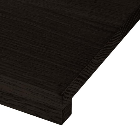 Stopnie schodowe 12 szt. brązowe 120x30x2 cm lite drewno dębowe