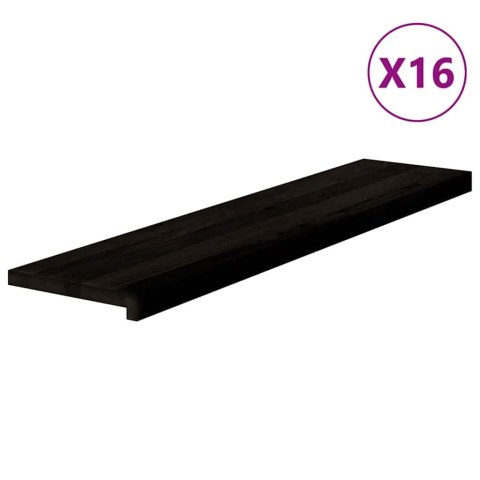 Stopnie schodowe 16 szt. brązowe 110x30x2 cm lite drewno dębowe