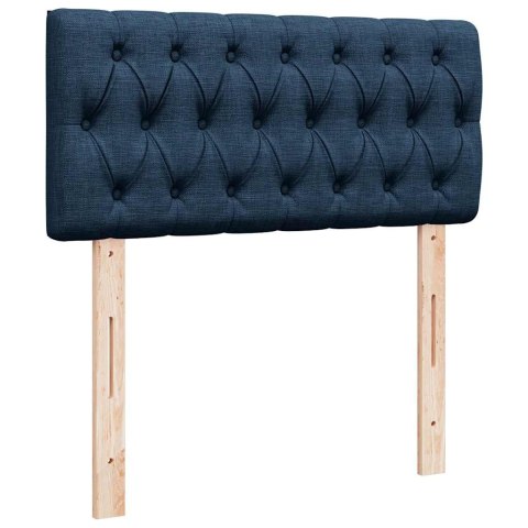 Otomana Łóżko z Materacem i LED Niebieski 100x200 cm Tkanina