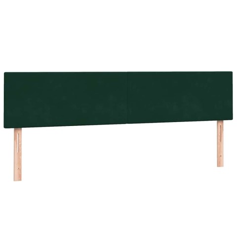 Łóżko typu Box Spring z materacem Ciemnozielone 180x220 cm