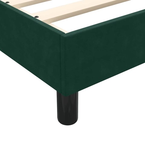 Łóżko typu Box Spring z materacem Ciemnozielone 180x220 cm