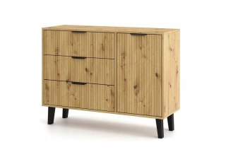 KOMODA SCANDI 1D3S SLIM DĄB ARTISAN