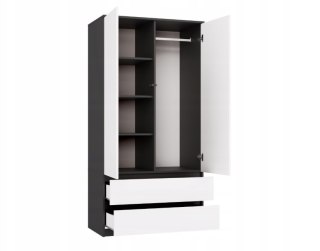 SZAFA MALWA SS-90 ANTRACYT / BIEL KOMPLET