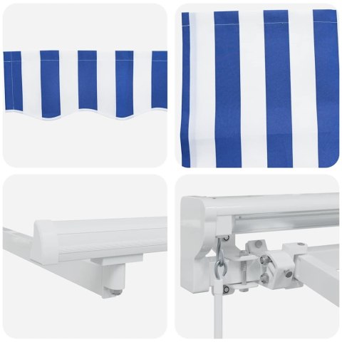 Markiza zwijana Niebieski 350 x 200 cm tkanina