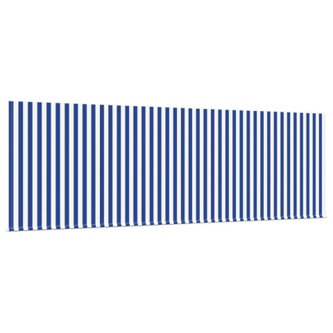 Markiza zwijana Niebieski i biały 350 x 200 cm