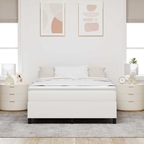 Łóżko sprężynowe Kremowy i Biały 160 x 200 cm