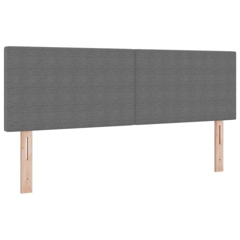 Łóżko sprężynowe Z zagłówkiem Jasnoszary i biały. 140 x 200 cm