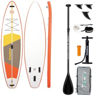 Deska do pływania SUP FunWater SUPFW69B (pomarańczowo-biała)