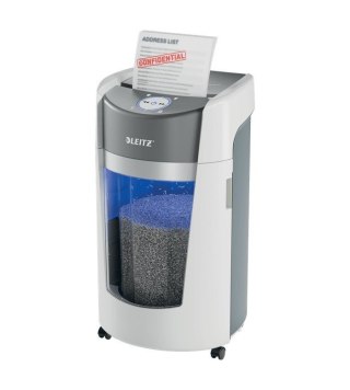 LEITZ Niszczarka IQ OptiMax Office 550, 35 L, P-5, Ścinki 2x15, Automatyczny Start/Stop, Funkcja cofania, Obrotowy pojemnik - 33