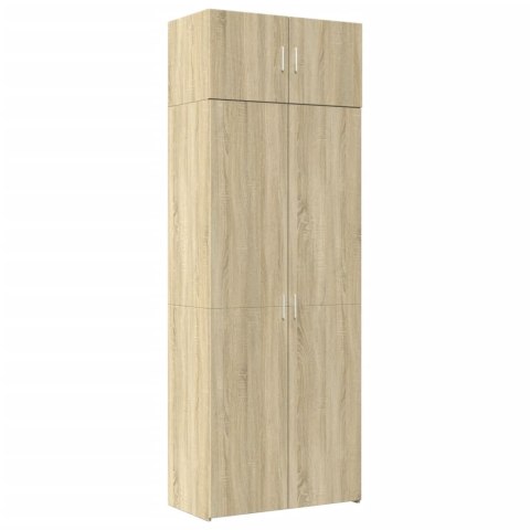 Szafka, dąb sonoma, 80x42,5x225 cm, materiał drewnopochodny